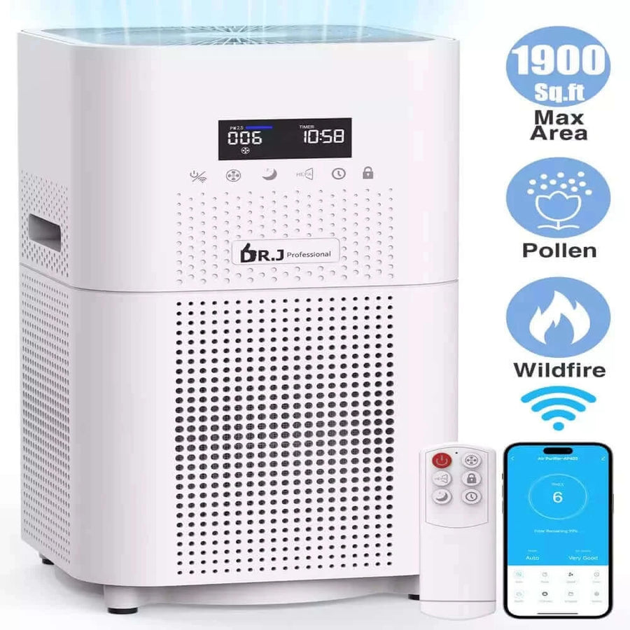 DR.J Professional Smart WiFi Air Purifier for Home Large Room