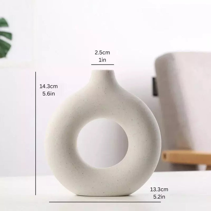 Hollow Nordic Vase: Elegant Flower Pot for Home and Office