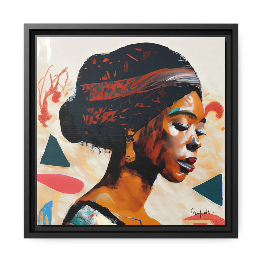 African Queen Canvas Wall Art with Frame by QueenNoble