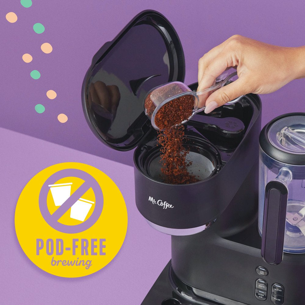 Single Serve Frappe and Iced Coffee Maker with Blender