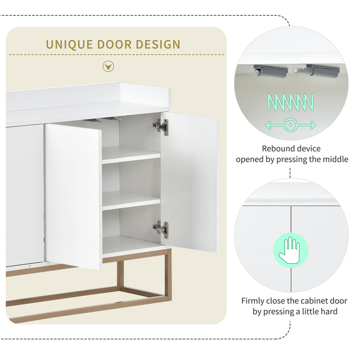 Elegant White Modern Sideboard with Ample Storage