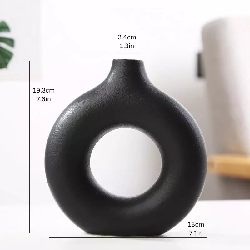 Hollow Nordic Vase: Elegant Flower Pot for Home and Office