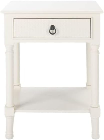 Haines White 1-Drawer Accent Table ACC5720D