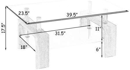 Modern White Glass Coffee Table with Lower Shelf, Metal Legs