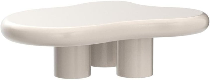 Cloud Coffee Table, Modern White Living Room Coffee Table (White)