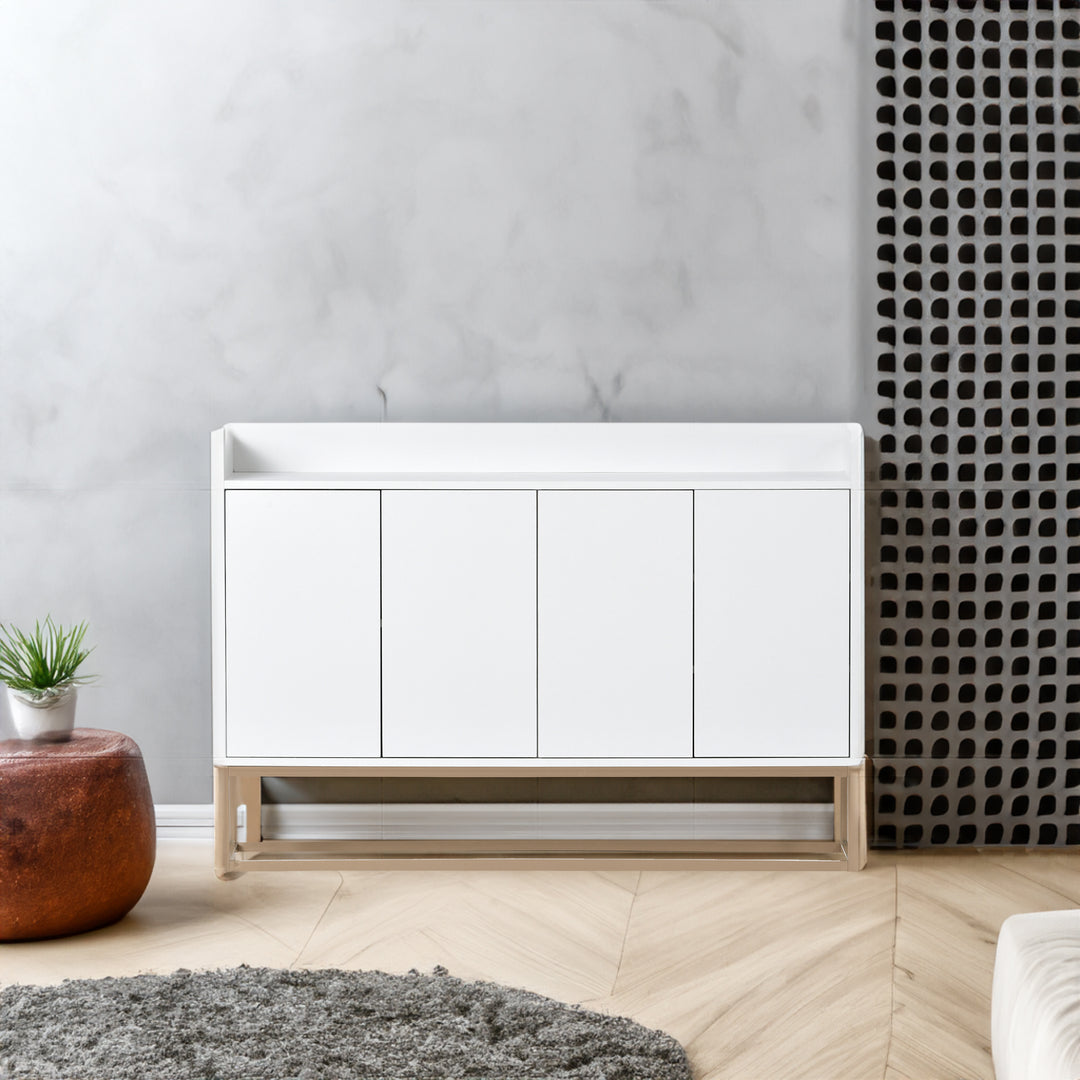 Elegant White Modern Sideboard with Ample Storage