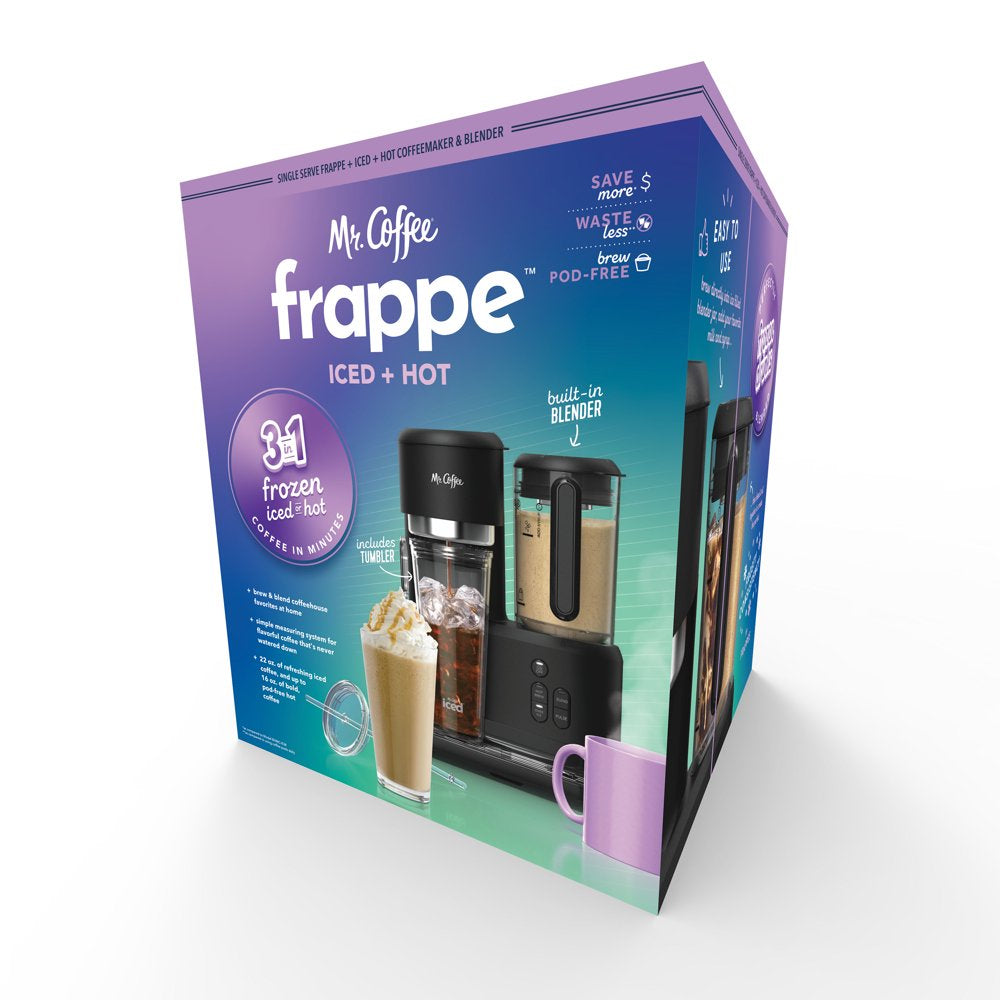 Single Serve Frappe and Iced Coffee Maker with Blender