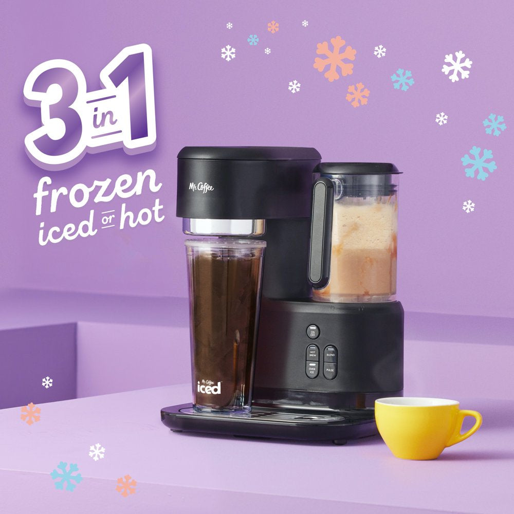 Single Serve Frappe and Iced Coffee Maker with Blender