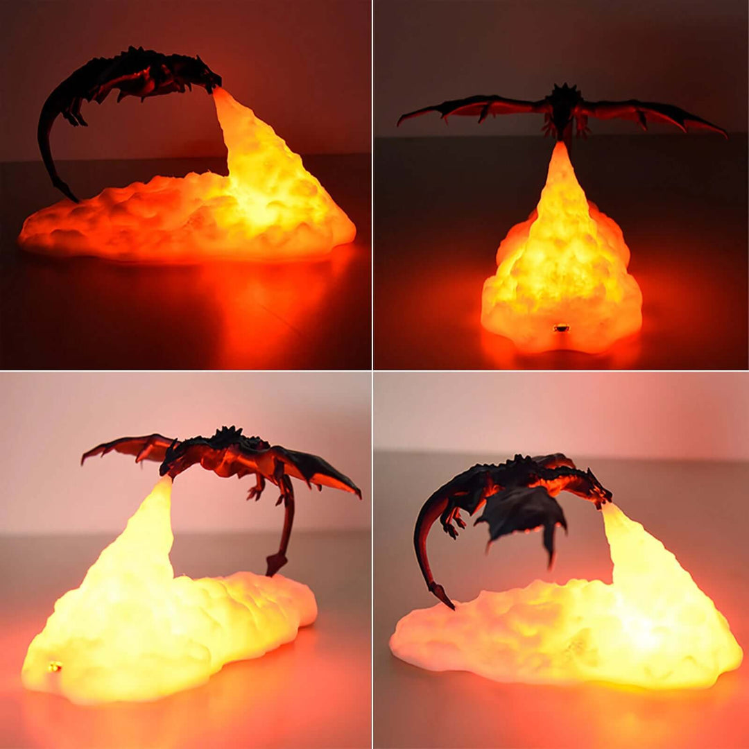 3D Printed USB Fire Dragon Night Light