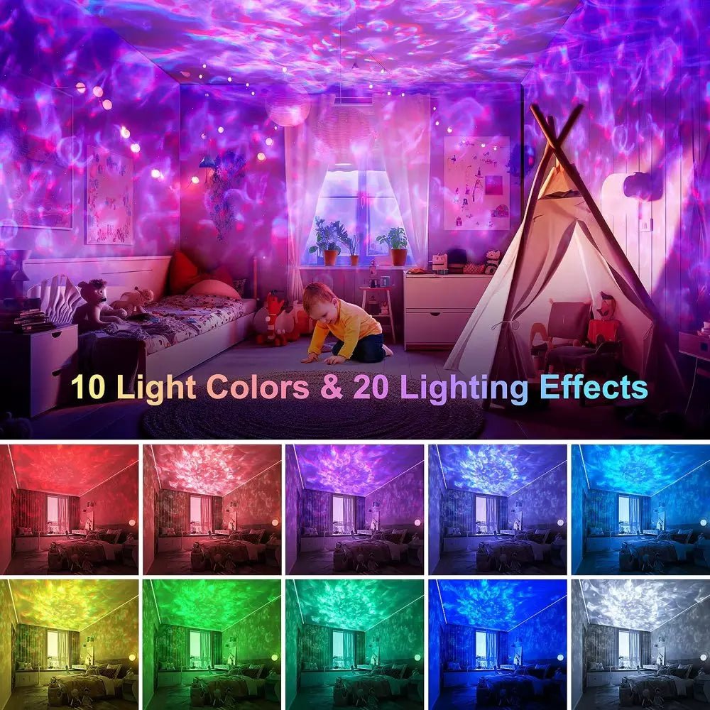 4 in 1 LED Galaxy Projector Light with 20 Lighting Effects