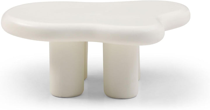 Cloud Coffee Table, Cute Coffee Table, White Modern Tea Table, 35.4''-white