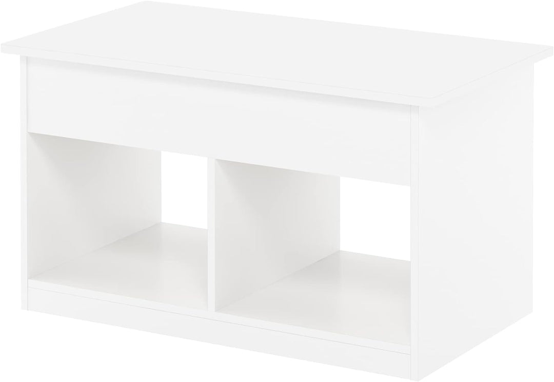 Furinno Jensen Lift Top Coffee Table, White