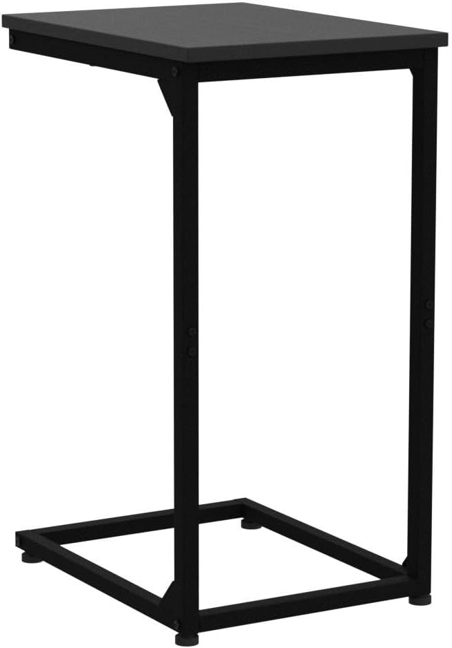 C Shaped End Table Set of 2, Black HET02CBK