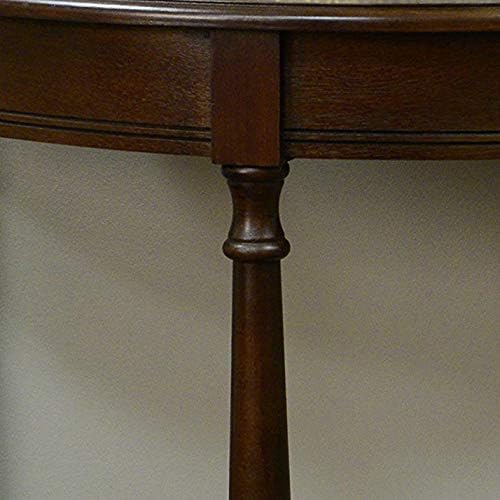 Simplify Half Round Accent Table, Walnut