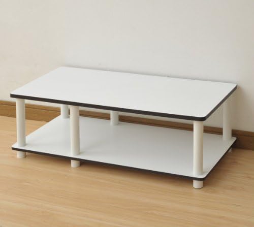 Furinno Mid TV Stand, White