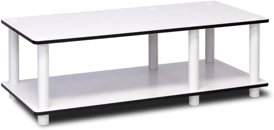 Furinno Mid TV Stand, White