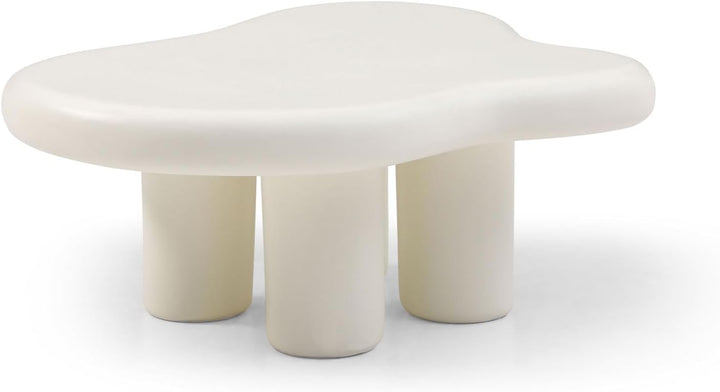 Cloud Coffee Table, Cute Coffee Table, White Modern Tea Table, 35.4''-white