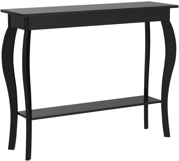 Narrow Console Table Black Accent Sofa Entryway