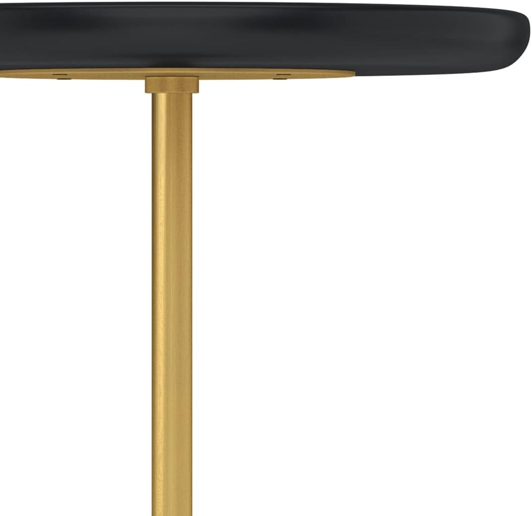 Turner 12" Metal Side Table Black Living Bedroom