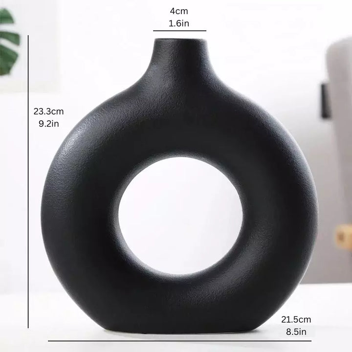 Hollow Nordic Vase: Elegant Flower Pot for Home and Office