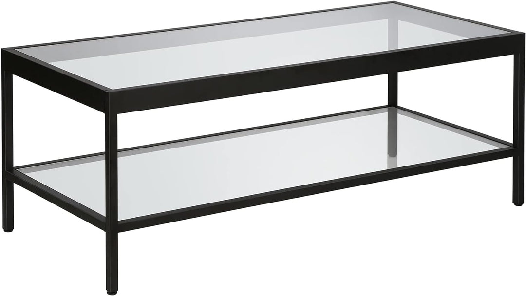 Rectangular Coffee Table in Blackened Bronze, Modern Design