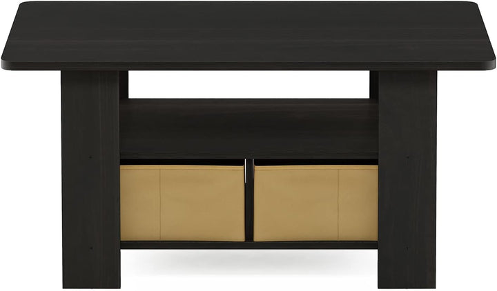 Furinno Andrey Coffee Table, Dark Espresso/Brown