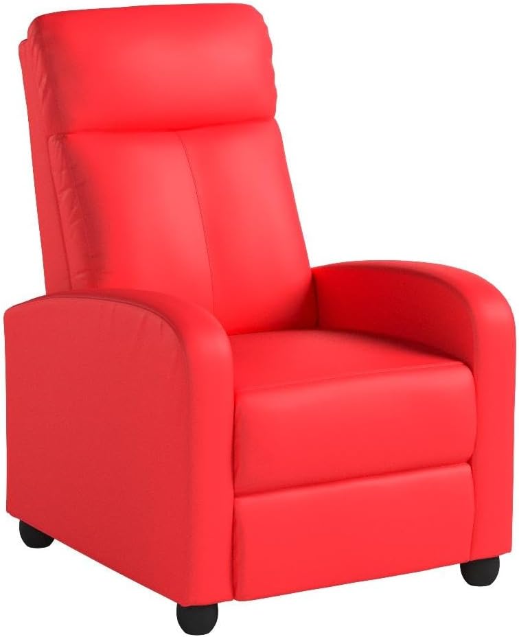 Recliner Chair for Living Room Massage Recliner Sofa(Red)