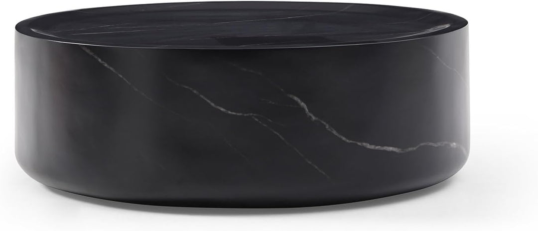 Stylish Black Marble Coffee Table, 35.43