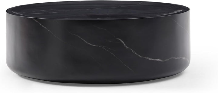 Stylish Black Marble Coffee Table, 35.43