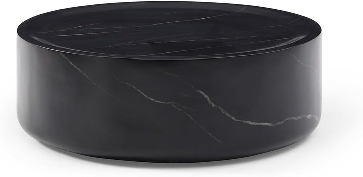 Stylish Black Marble Coffee Table, 35.43