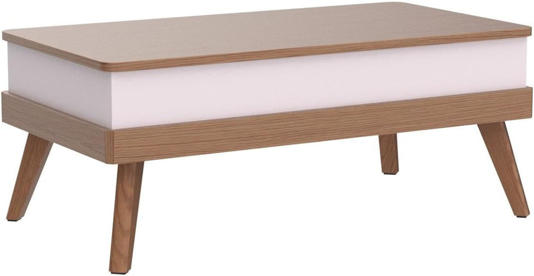 Lift Top Coffee Table with Hidden Storage, Oak