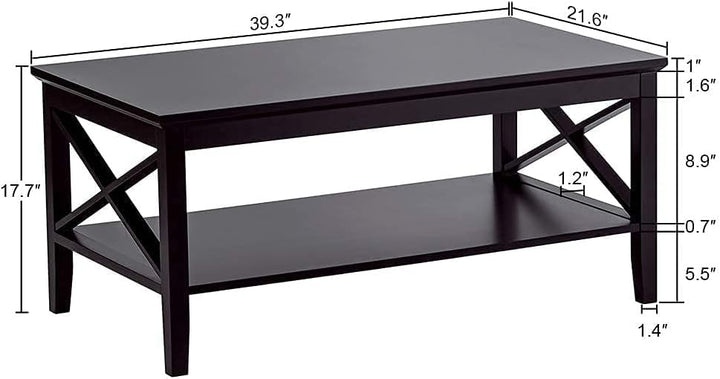 Stylish Oxford Coffee Table, Black