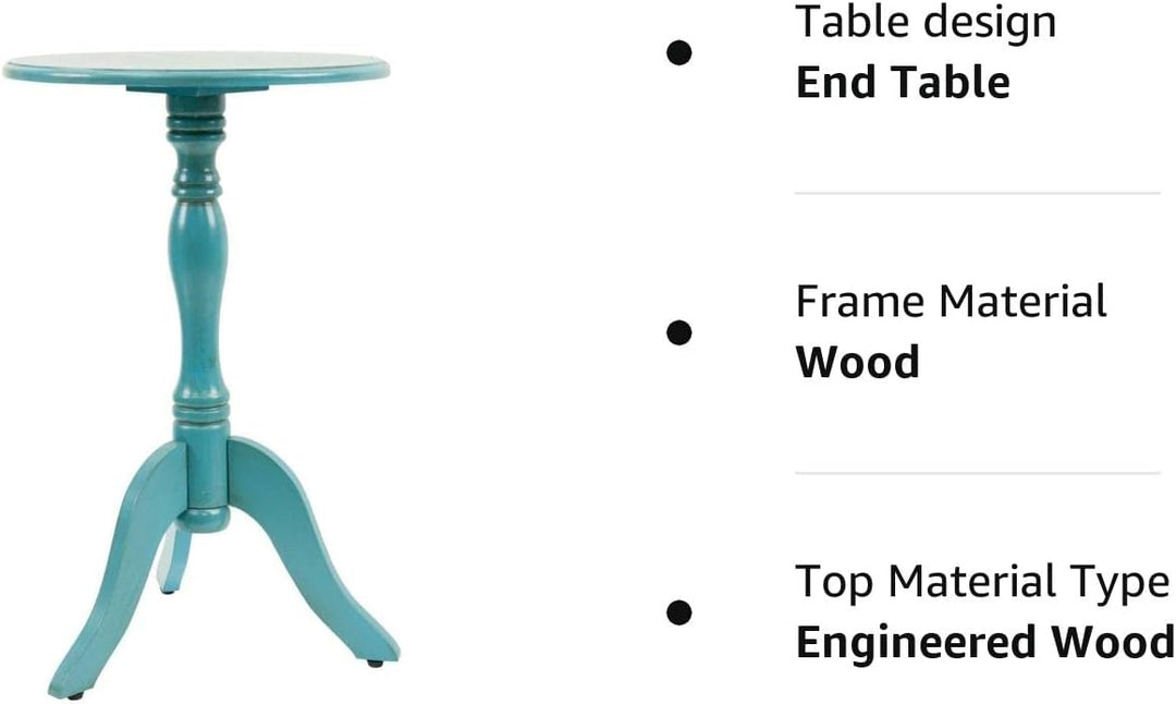 Pedestal, Chic & Compact MDF Furniture, Turquoise