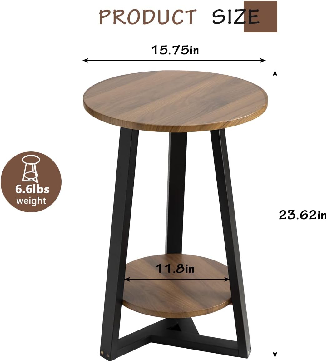 Small Side Table, Modern Home Decor Round Accent Table