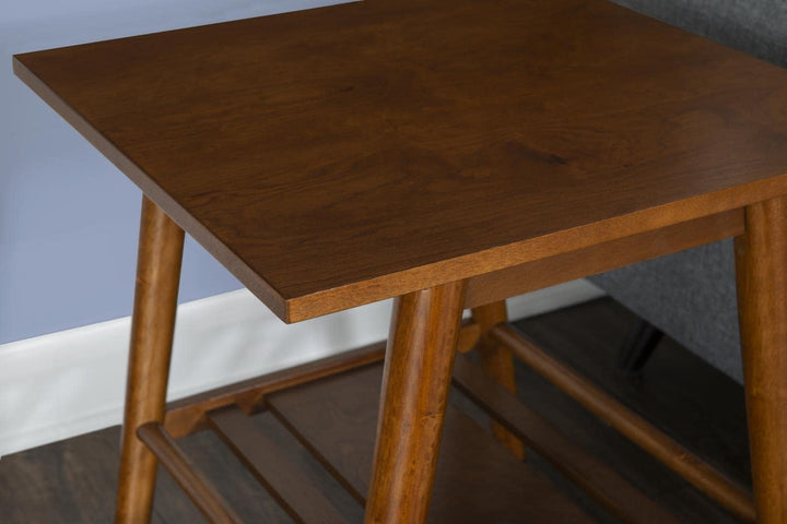 Linon Mid Century Walnut Coffee Table, Walnut