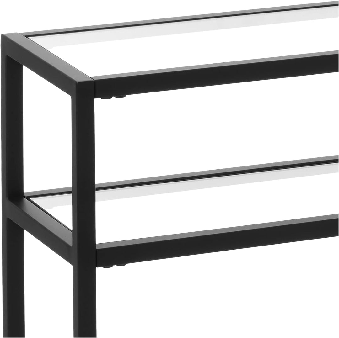 Rectangular Console Table, Blackened Bronze Finish