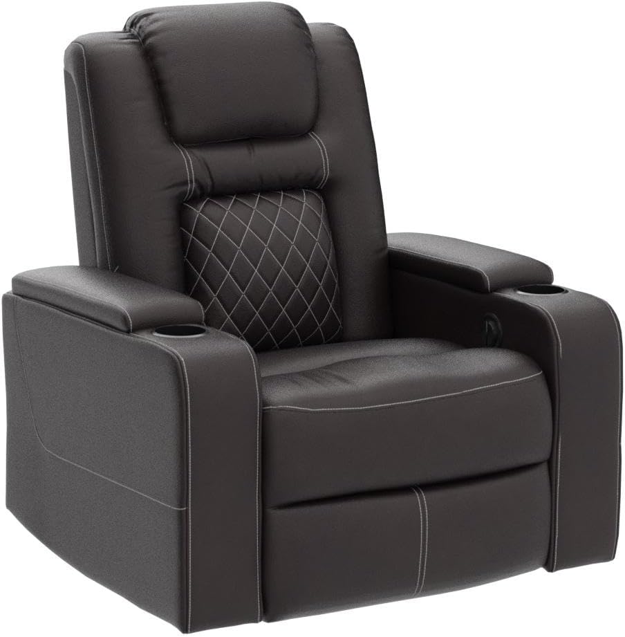 Electric Power Recliner Chair, Breathable Leather