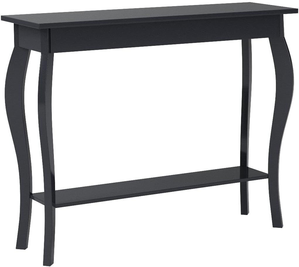 Narrow Console Table, Espresso Accent Entryway