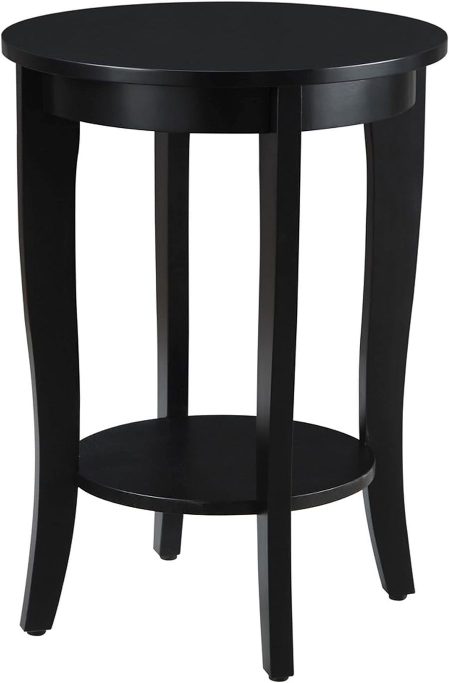 American Heritage Round End Table Black