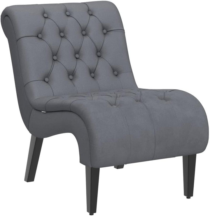 Comfy Velvet Accent Chair, Modern Lounge Chair Silver