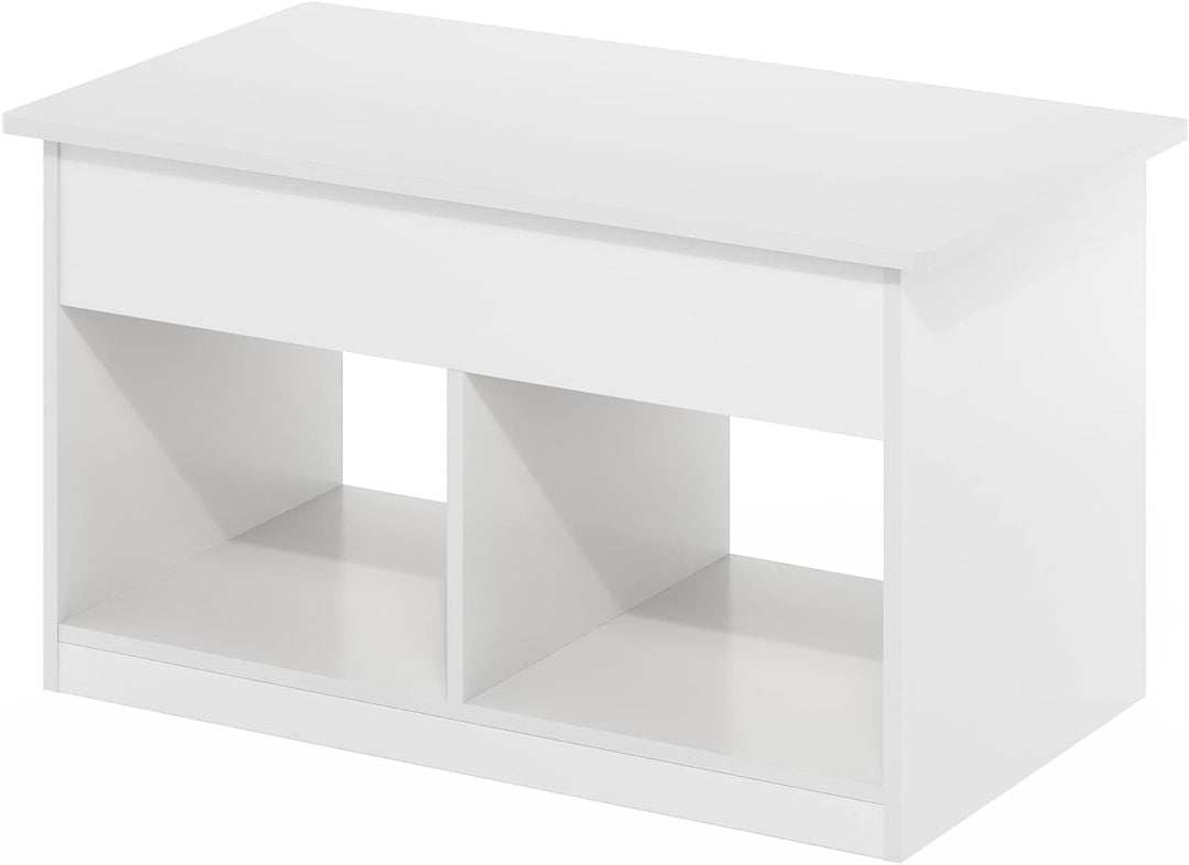 Furinno Jensen Lift Top Coffee Table, White