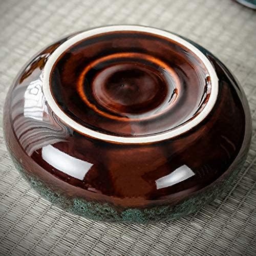 5.7" Ceramic Ashtray with Lids, Smoking Ash Tray