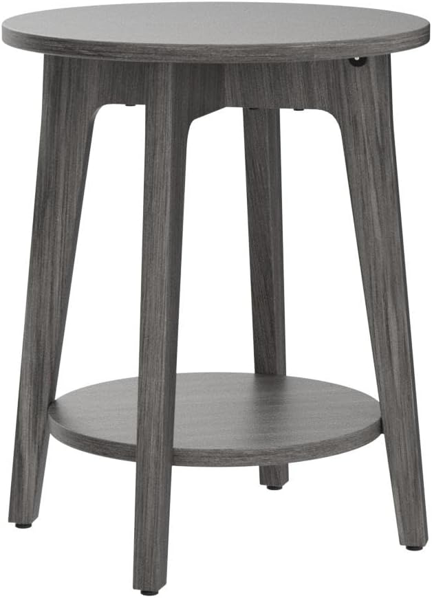 Small Round End Table, Nightstand for Spaces