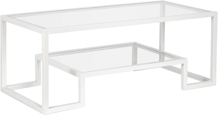 Rectangular Coffee Table, 45-inch Wide, Modern Design, White