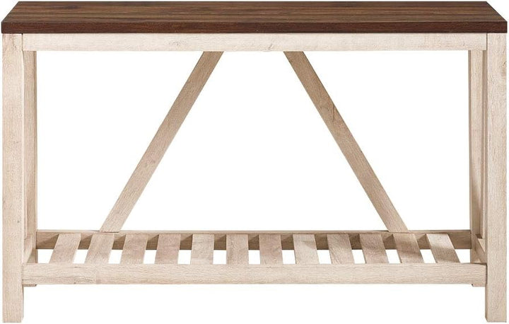 Modern Farmhouse Accent Entryway Table, 52