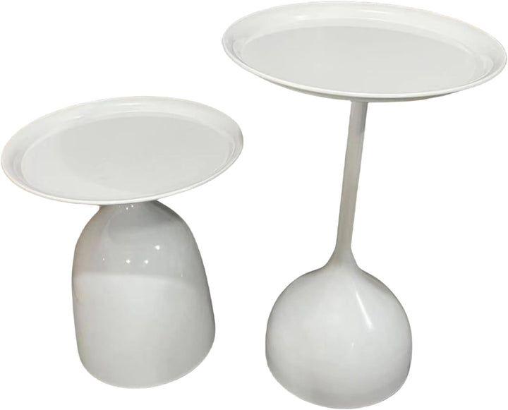 Side Tables Nesting Tables Round Side Table Set, Modern End Table