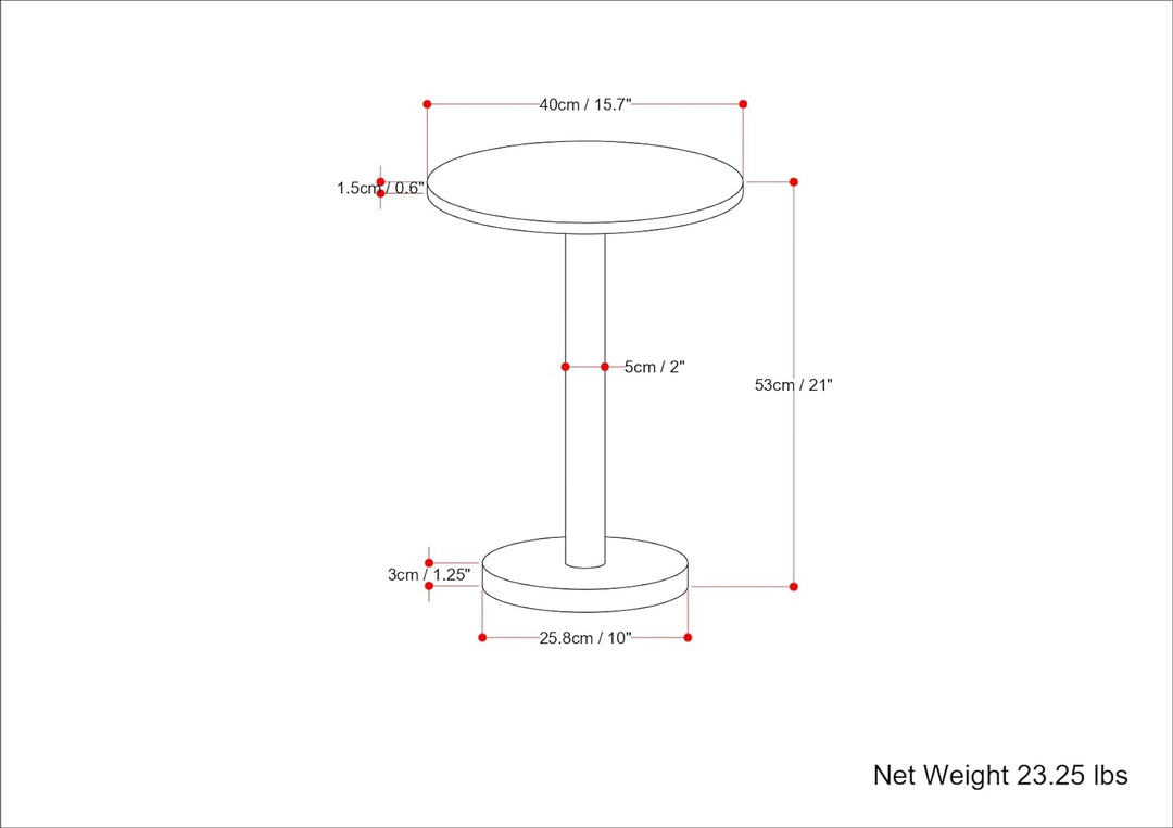 Evans Modern Metal Marble Side Table White