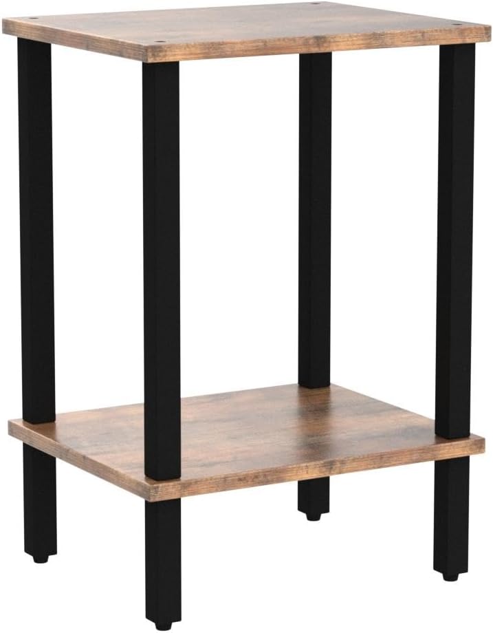 2-Tier Storage Shelf Sofa Table Small Space