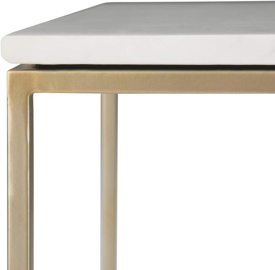 Kline Modern Industrial Metal Accent Side Table