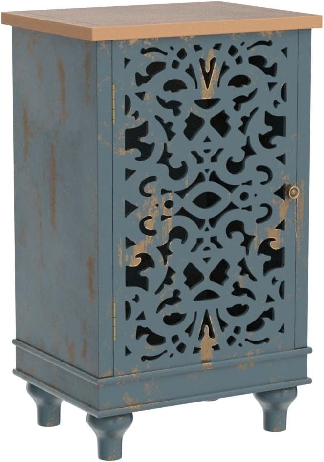 31.5" H Accent Storage Cabinet Blue